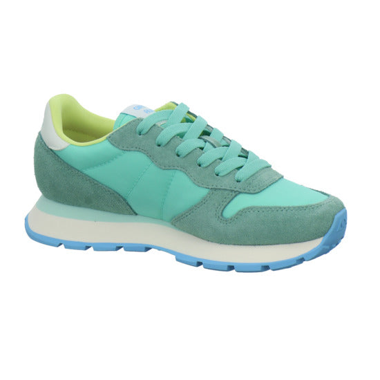 SUN68 Ally Solid Schnürhalbschuhe türkis - 360° Ansicht