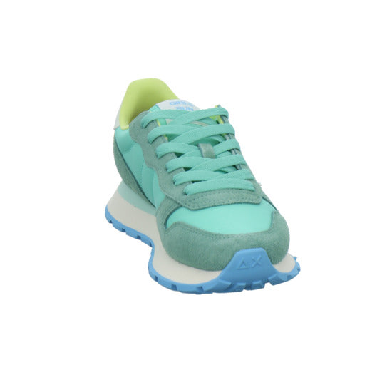SUN68 Ally Solid Schnürhalbschuhe türkis - 360° Ansicht