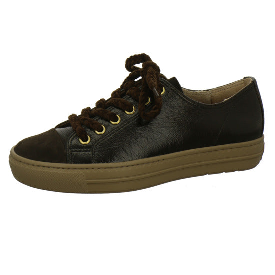 Paul Green Schnürhalbschuhe Dunkelbraun
