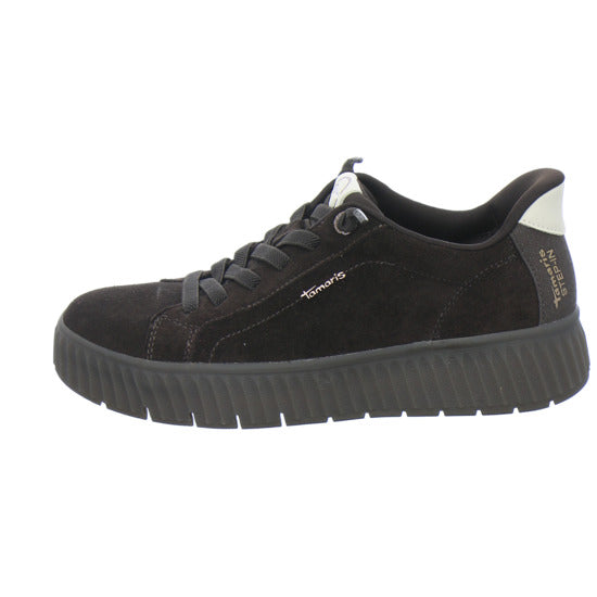 Tamaris Wide Fit Sneaker Damen Slip In Dunkelbraun