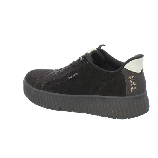 Tamaris Wide Fit Sneaker Damen Slip In Dunkelbraun