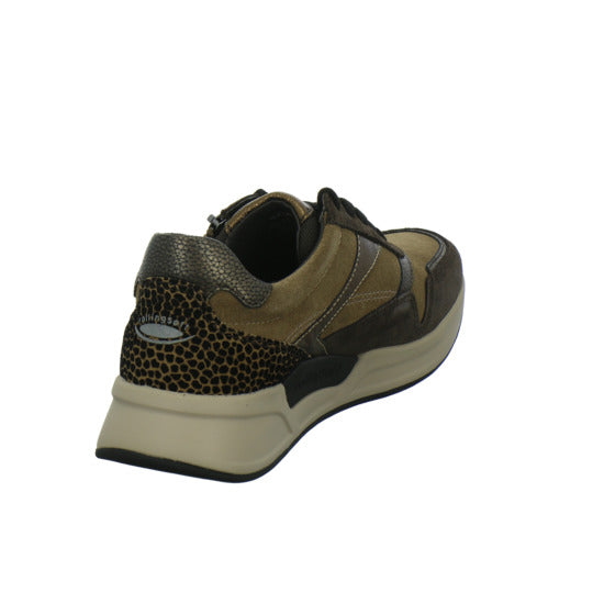 Gabor Comfort Rolling Soft Schnürhalbschuhe Braun-kombi