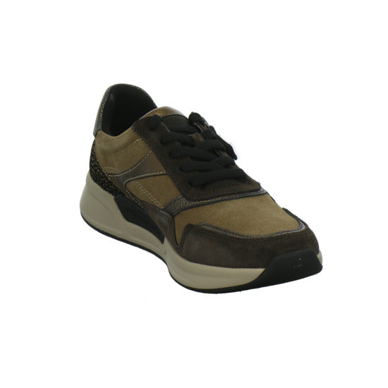 Gabor Comfort Rolling Soft Schnürhalbschuhe Braun-kombi