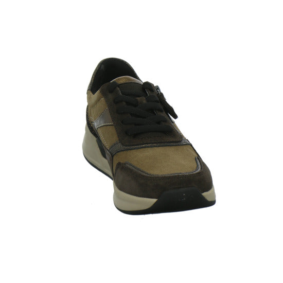 Gabor Comfort Rolling Soft Schnürhalbschuhe Braun-kombi