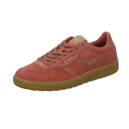 Gola Hawk Suede Schnürhalbschuhe Rot - 360° Ansicht