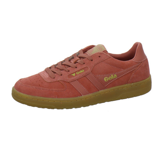 Gola Hawk Suede Schnürhalbschuhe Rot - 360° Ansicht
