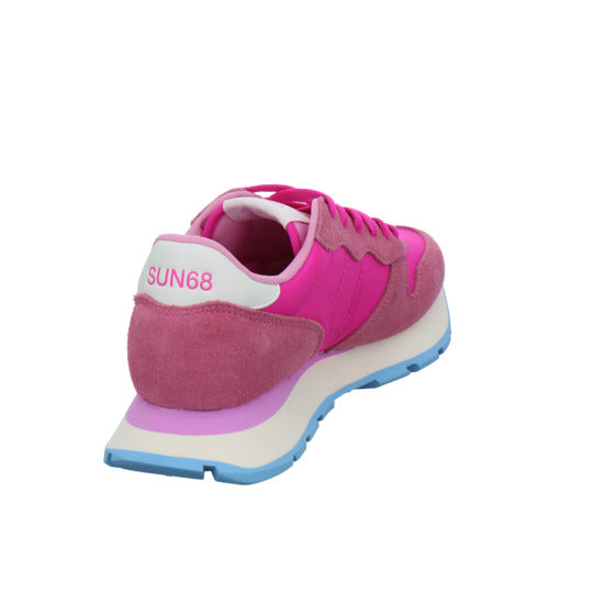SUN68 Ally Solid Schnürhalbschuhe Pink - 360° Ansicht