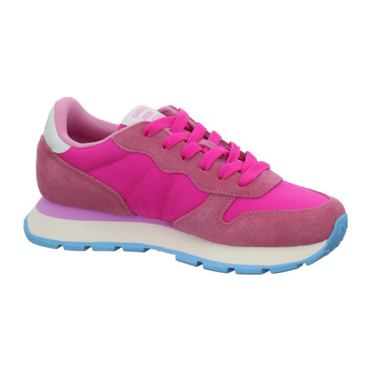 SUN68 Ally Solid Schnürhalbschuhe Pink - 360° Ansicht