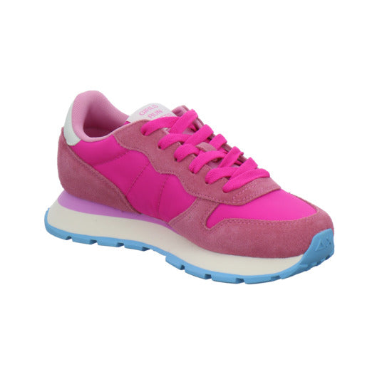 SUN68 Ally Solid Schnürhalbschuhe Pink - 360° Ansicht