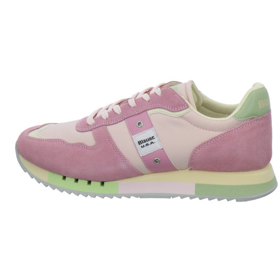Blauer Schnürhalbschuhe Rosa - 360° Ansicht