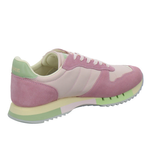 Blauer Schnürhalbschuhe Rosa - 360° Ansicht