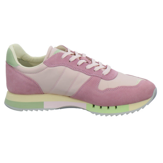 Blauer Schnürhalbschuhe Rosa - 360° Ansicht