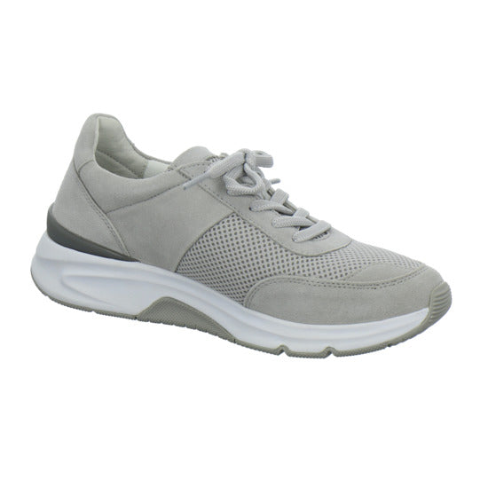 Gabor Comfort Rolling Soft Schnürhalbschuhe Hellgrau - 360° Ansicht