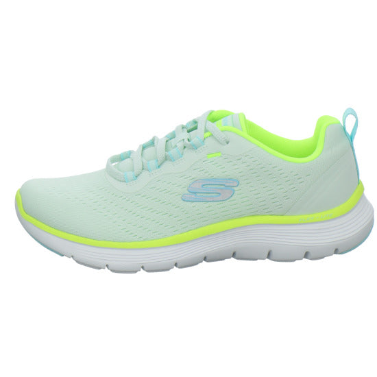 Skechers FLEX APPEAL Schnürhalbschuhe Hellgrün - 360° Ansicht