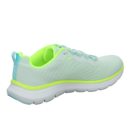 Skechers FLEX APPEAL Schnürhalbschuhe Hellgrün - 360° Ansicht