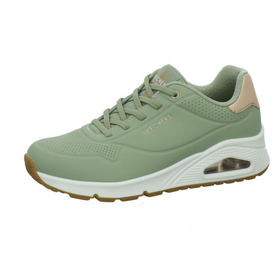 Skechers UNO SHIMMER AWAY Schnürhalbschuhe Hellgrün - 360° Ansicht