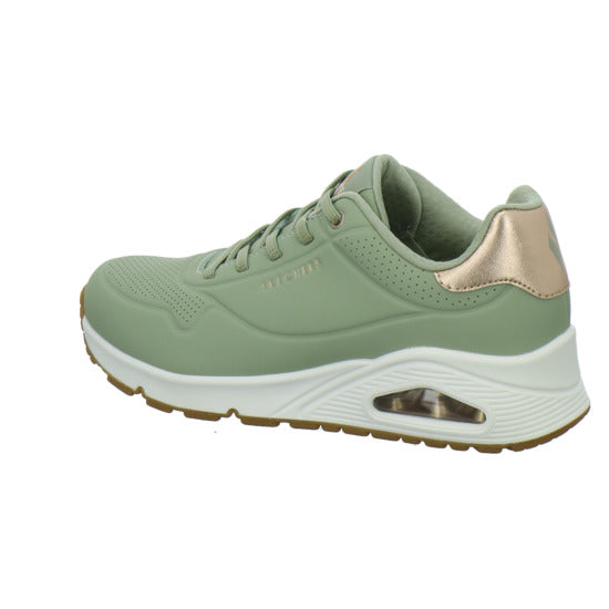 Skechers UNO SHIMMER AWAY Schnürhalbschuhe Hellgrün - 360° Ansicht