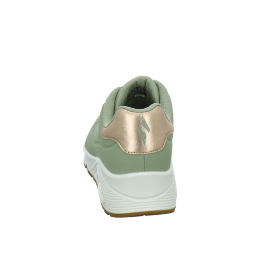 Skechers UNO SHIMMER AWAY Schnürhalbschuhe Hellgrün - 360° Ansicht
