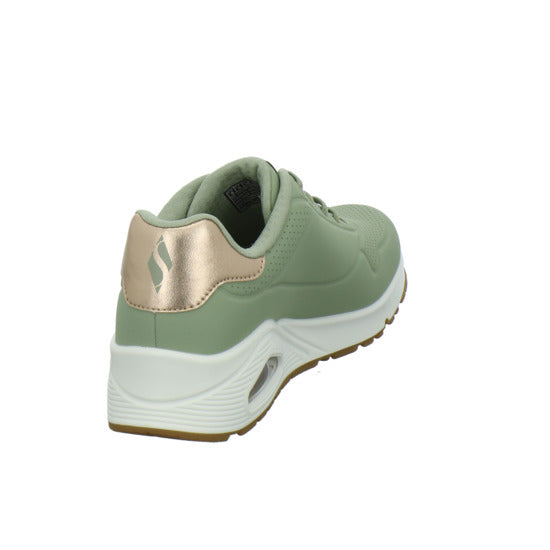 Skechers UNO SHIMMER AWAY Schnürhalbschuhe Hellgrün - 360° Ansicht