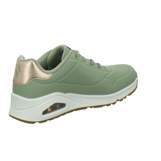 Skechers UNO SHIMMER AWAY Schnürhalbschuhe Hellgrün - 360° Ansicht
