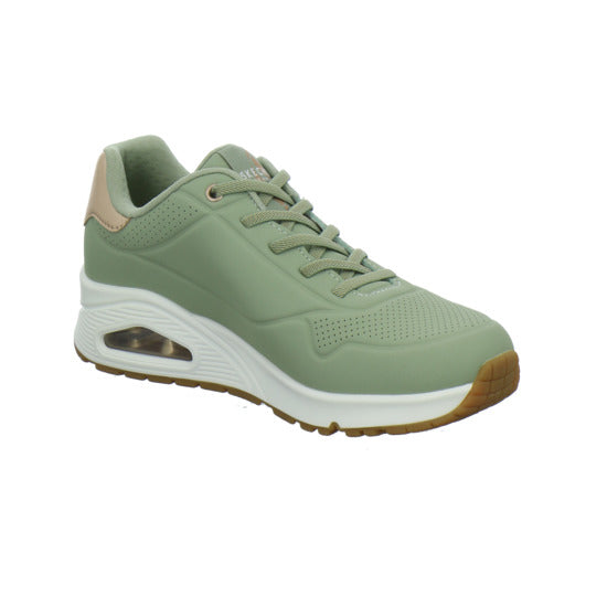 Skechers UNO SHIMMER AWAY Schnürhalbschuhe Hellgrün - 360° Ansicht