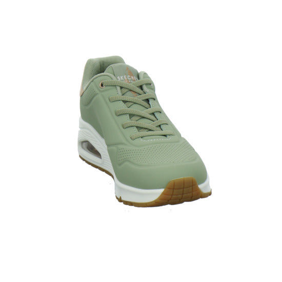 Skechers UNO SHIMMER AWAY Schnürhalbschuhe Hellgrün - 360° Ansicht