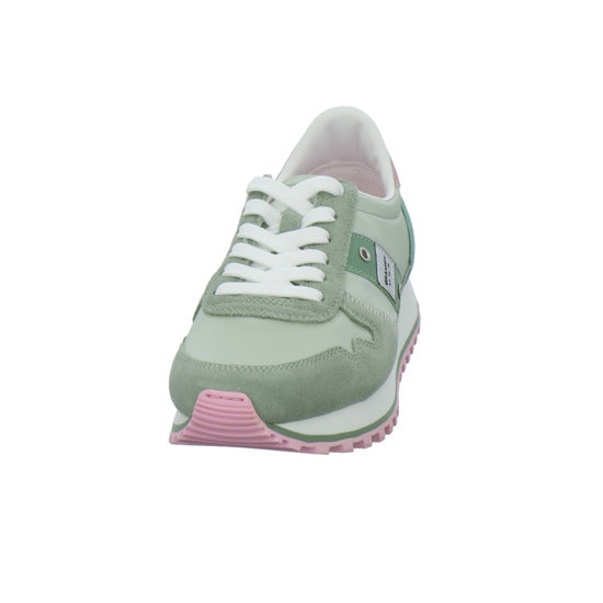 Blauer Schnürhalbschuhe Hellgrün - 360° Ansicht