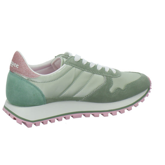 Blauer Schnürhalbschuhe Hellgrün - 360° Ansicht