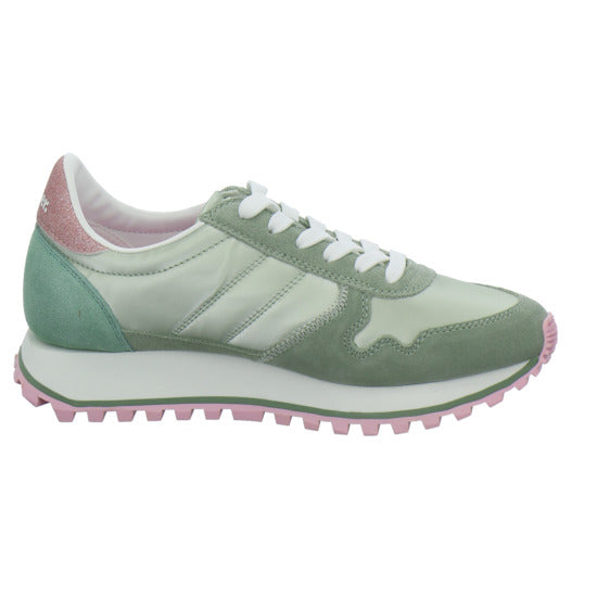 Blauer Schnürhalbschuhe Hellgrün - 360° Ansicht