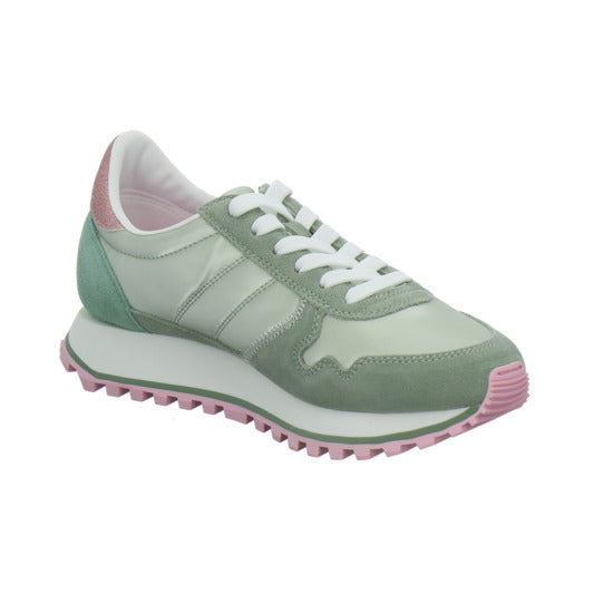 Blauer Schnürhalbschuhe Hellgrün - 360° Ansicht