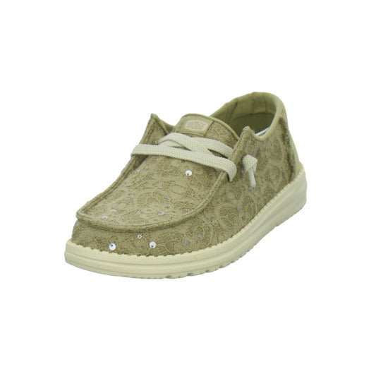 Hey Dude Sneaker Damen Wendy Sequin Lace Hellgrün