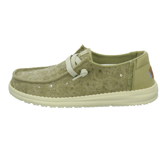 Hey Dude Sneaker Damen Wendy Sequin Lace Hellgrün