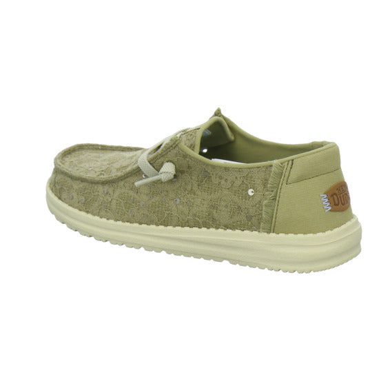 Hey Dude Sneaker Damen Wendy Sequin Lace Hellgrün