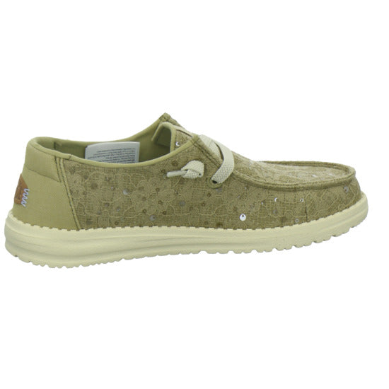 Hey Dude Sneaker Damen Wendy Sequin Lace Hellgrün