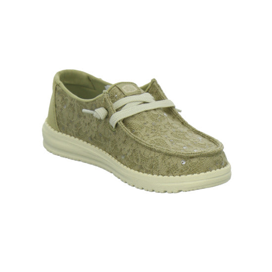 Hey Dude Sneaker Damen Wendy Sequin Lace Hellgrün