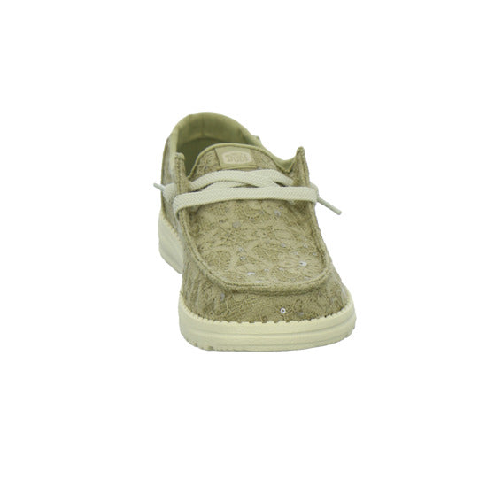 Hey Dude Sneaker Damen Wendy Sequin Lace Hellgrün