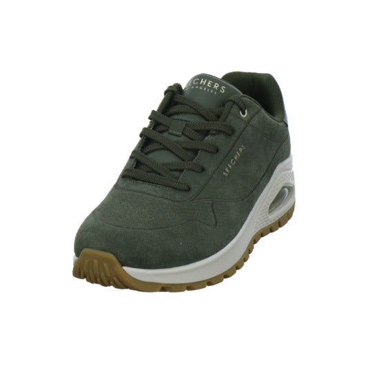 Skechers Uno Schnürhalbschuhe oliv - 360° Ansicht