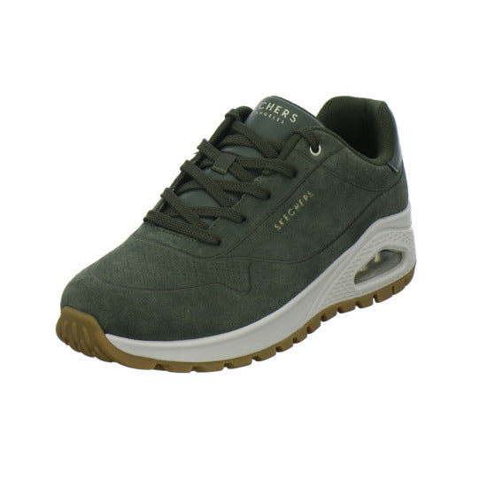 Skechers Uno Schnürhalbschuhe oliv - 360° Ansicht