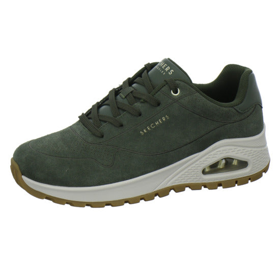 Skechers Uno Schnürhalbschuhe oliv - 360° Ansicht