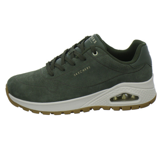 Skechers Uno Schnürhalbschuhe oliv - 360° Ansicht