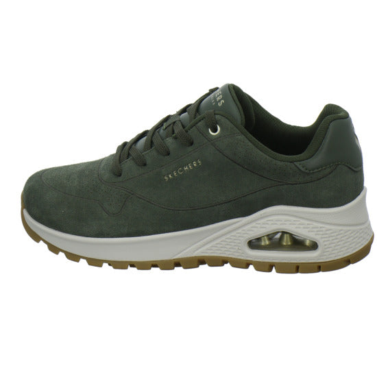 Skechers Uno Schnürhalbschuhe oliv - 360° Ansicht