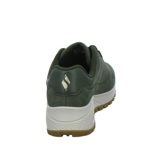 Skechers Uno Schnürhalbschuhe oliv - 360° Ansicht