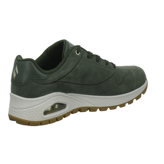 Skechers Uno Schnürhalbschuhe oliv - 360° Ansicht