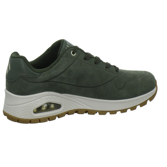 Skechers Uno Schnürhalbschuhe oliv - 360° Ansicht