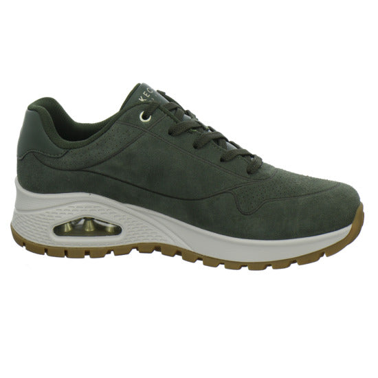 Skechers Uno Schnürhalbschuhe oliv - 360° Ansicht