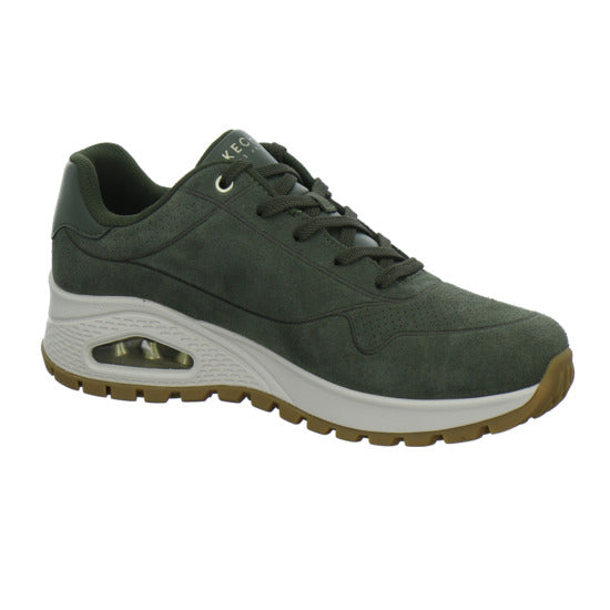 Skechers Uno Schnürhalbschuhe oliv - 360° Ansicht