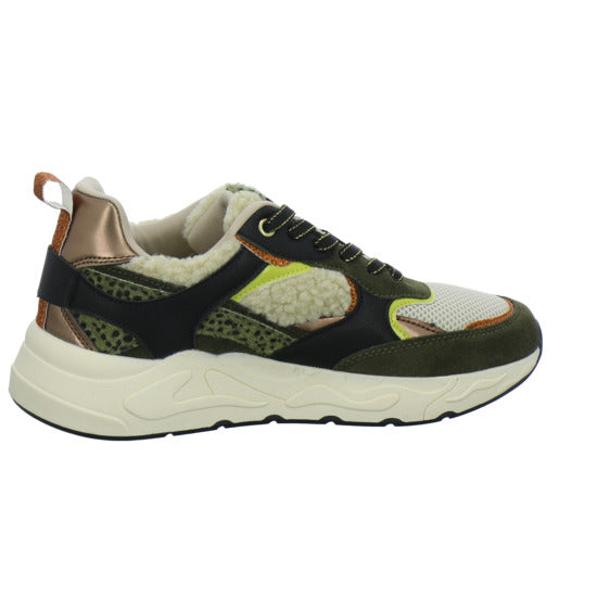 Poelman Schnürhalbschuhe oliv - 360° Ansicht