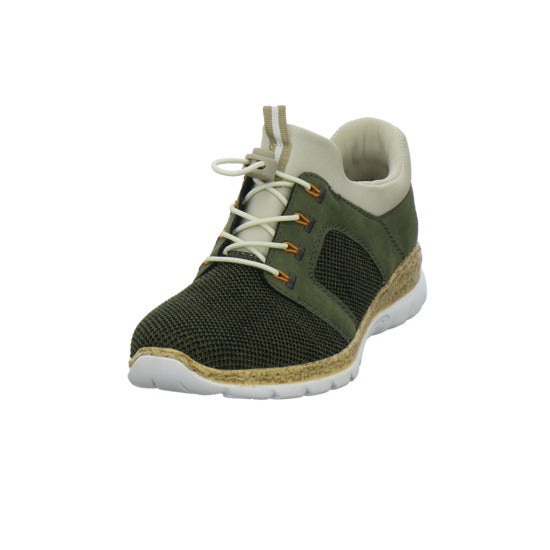 Rieker Schnürhalbschuhe oliv - 360° Ansicht