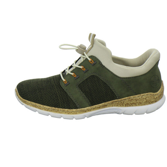 Rieker Schnürhalbschuhe oliv - 360° Ansicht