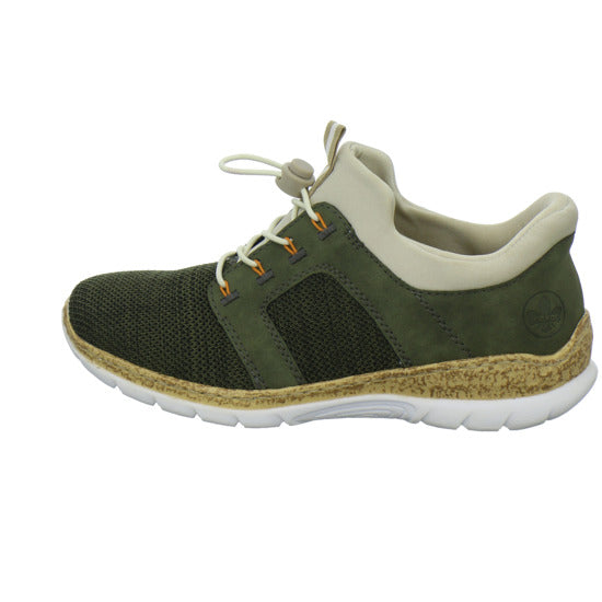 Rieker Schnürhalbschuhe oliv - 360° Ansicht